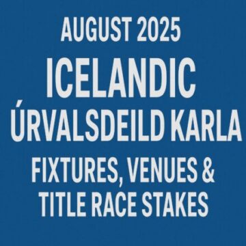 August 2025 Icelandic Úrvalsdeild karla