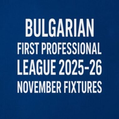 Bulgarian First Professional League November 2025