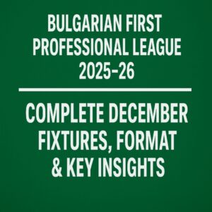 Bulgarian First Professional League 2025-26